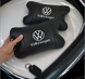 Набір шкіряних подушок VOLKSWAGEN з натуральної італійської шкіри + фірмовий брелок у подарунок