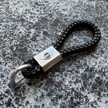 Кожаный брелок с логотипом MINI цвет Черный