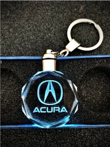 Led брелок кристалл с подсветкой ACURA