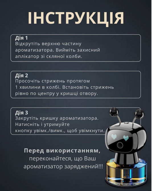 Автомобільний ароматизатор Робот-жучок