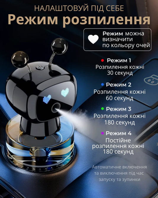 Автомобільний ароматизатор Робот-жучок