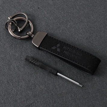Брелок з логотипом MITSUBISHI колір чорний