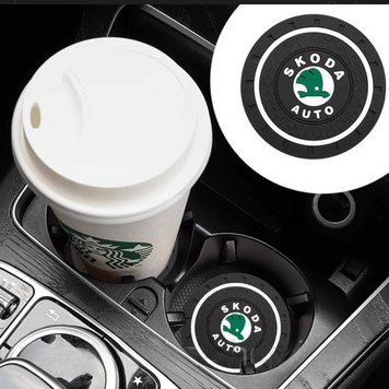 Антиковзаючий килимок в підстаканники SKODA(2 шт)