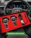 Подарочный набор TOYOTA заглушки ремней безопасности + кожаный брелок для ключей