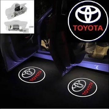 Штатна HD Підсвітка дверей з логотипом TOYOTA