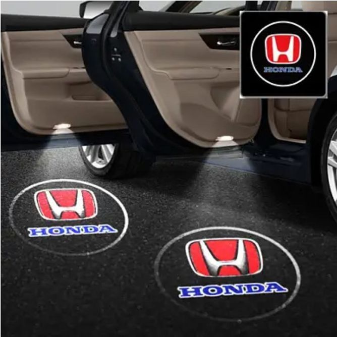 Подсветка дверей с логотипом HONDA 2шт
