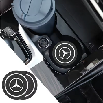Антиковзаючий килимок в підстаканики MERCEDES(2 шт)