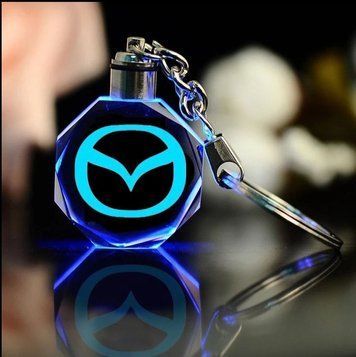 Led брелок кристалл с подсветкой MAZDA