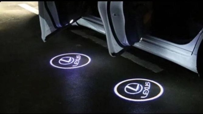 Подсветка дверей с логотипом LEXUS  2шт