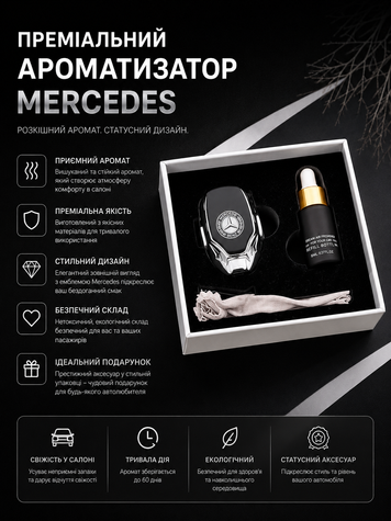 Преміальний ароматизатор з логотипом MERCEDES