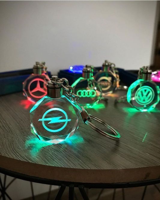 Led брелок кристалл с подсветкой OPEL