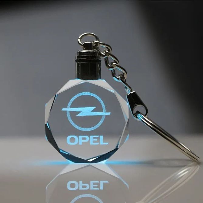 Led брелок кристалл с подсветкой OPEL