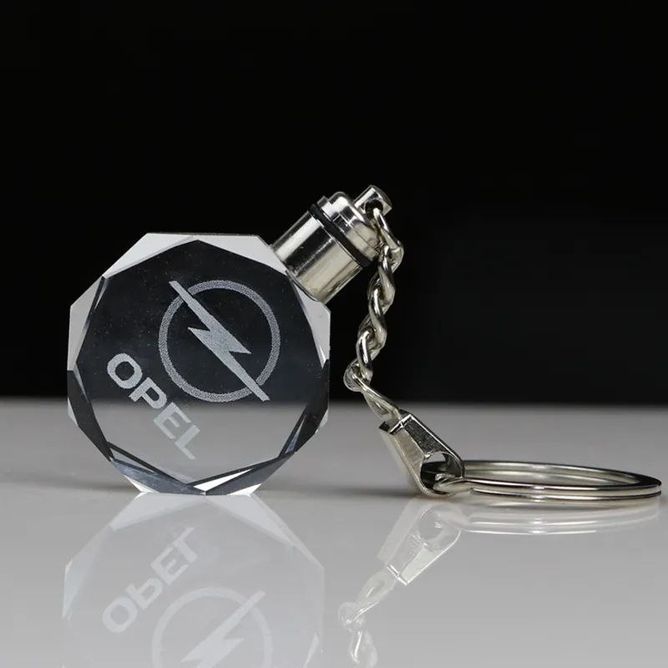 Led брелок кристалл с подсветкой OPEL