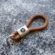 Шкіряний брелок з логотипом MERCEDES колір Чорний