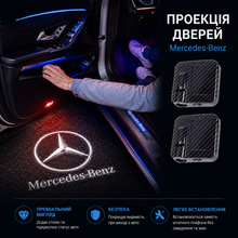 Підсвічування дверей з логотипом MERCEDES 2шт