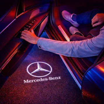 Підсвічування дверей з логотипом MERCEDES 2шт