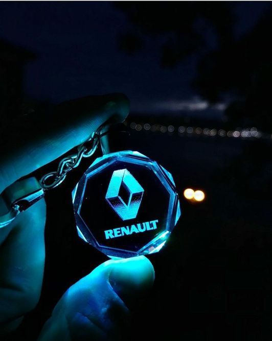 Led брелок кристалл с подсветкой RENAULT