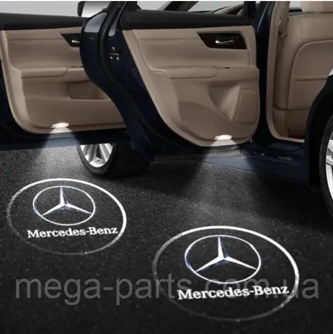 Підсвічування дверей з логотипом MERCEDES 2шт