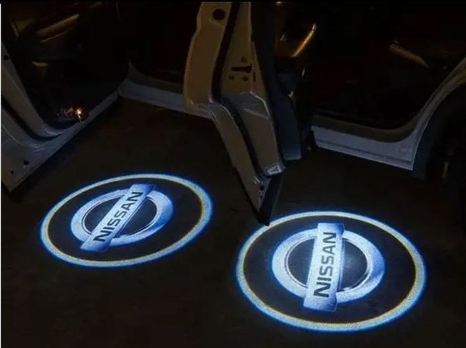Підсвічування дверей з логотипом NISSAN 2шт