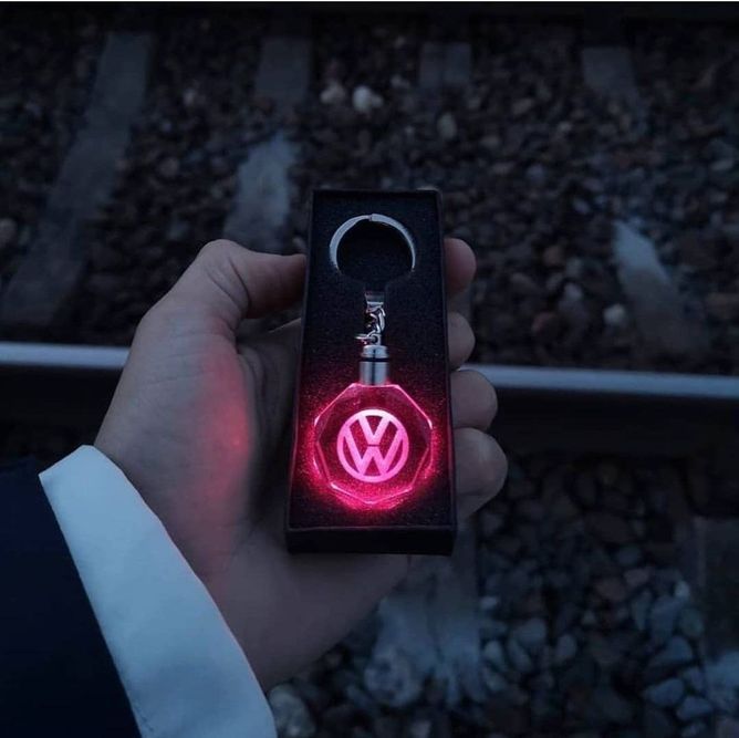 Led брелок кристалл с подсветкой VOLKSWAGEN