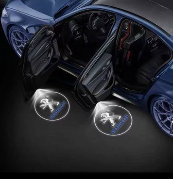 Подсветка дверей с логотипом PEUGEOT 2шт