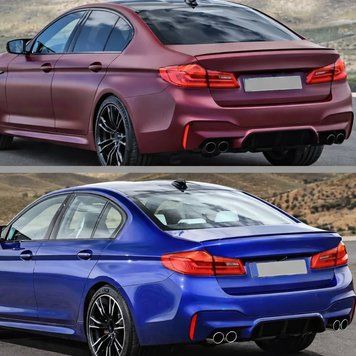 Спойлер на BMW (БМВ) 5 series (G30) 2017-2023 в стилі M Performance - чорний