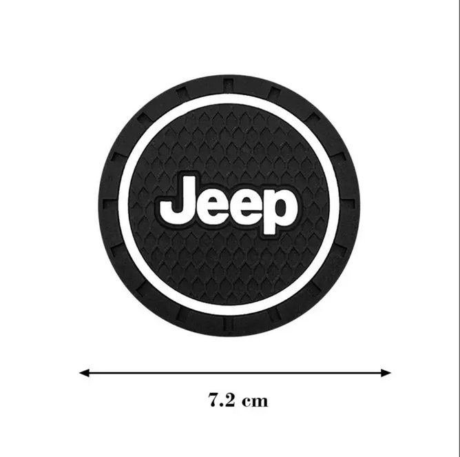 Антиковзаючий килимок в підстаканники JEEP(2 шт)