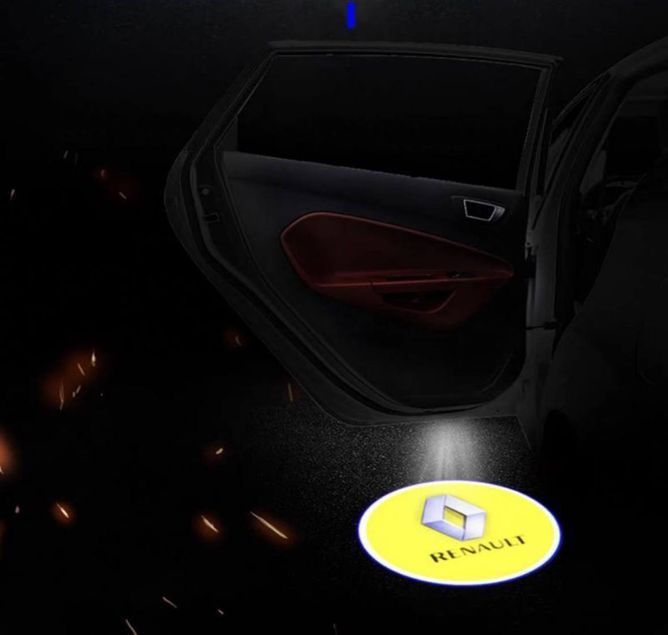 Підсвічування дверей з логотипом RENAULT 2шт
