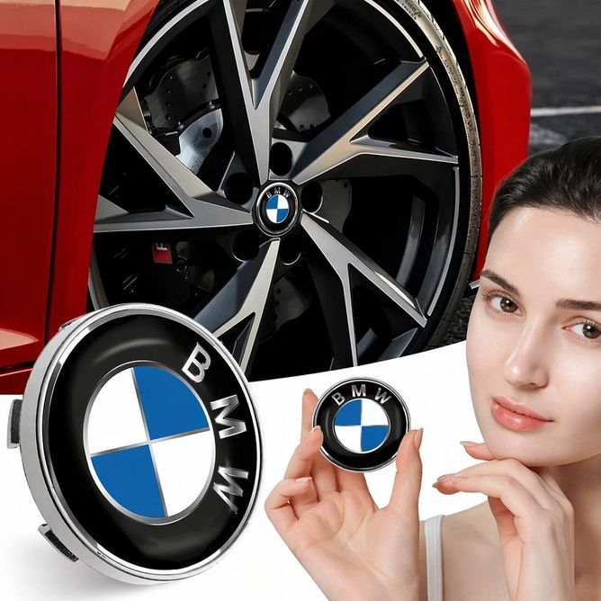 Комплект ковпачків (заглушок) в литі диски BMW (БМВ) 68 мм Класик (36 13 6 783 536) - комплект 4 штуки