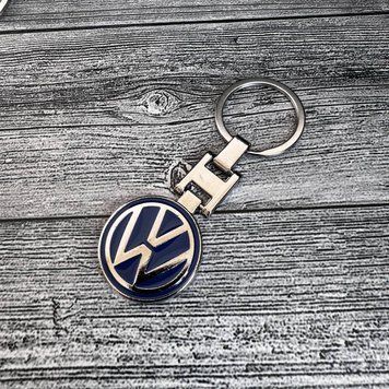 Металевий стильний брелок з логотипом VOLKSWAGEN