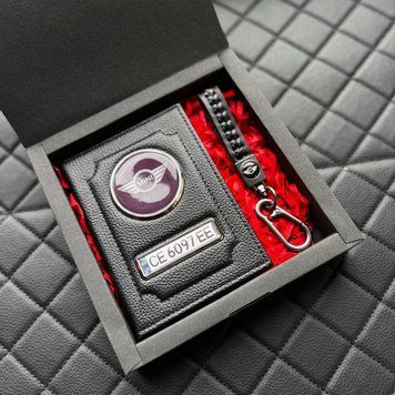 Подарунковий набір MINI Обкладинка для документів + шкіряний брелок