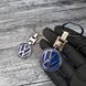 Металевий стильний брелок з логотипом VOLKSWAGEN
