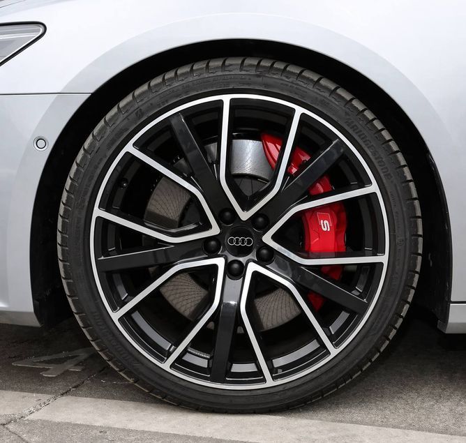 Ковпачки (заглушки) в литі диски AUDI (Ауді) 60 мм Чорні 1 шт