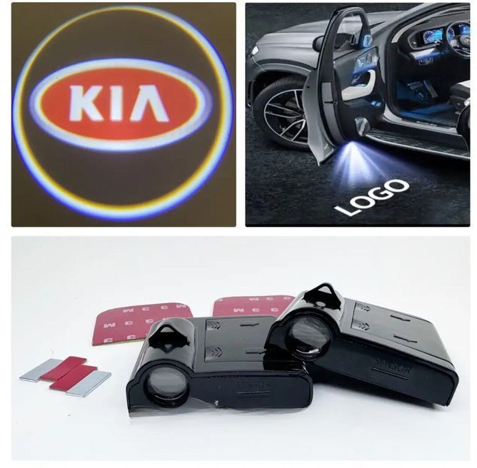 Підсвічування дверей з логотипом KIA 2шт