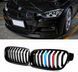 Решетка ноздри радиатора BMW (БМВ) 3 series (F30, F31) 2012-2019 Черный глянец M-color
