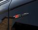 Металевий шильдик Audi S line (глянцево-чорний) &mdash; для бокової частини автомобіля