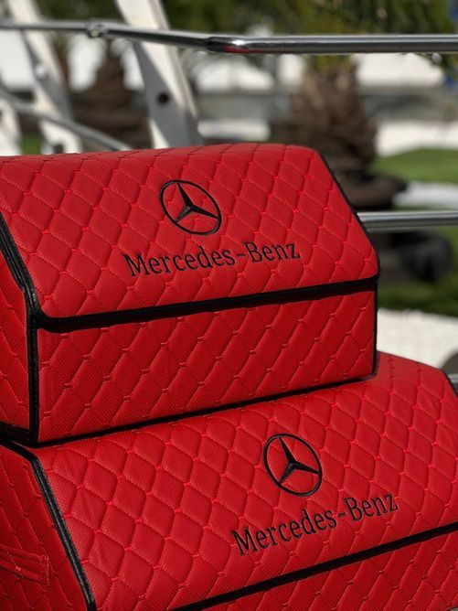 Органайзер з натуральної шкіри з вишивкою Mercedes-Benz Розмір на вибір