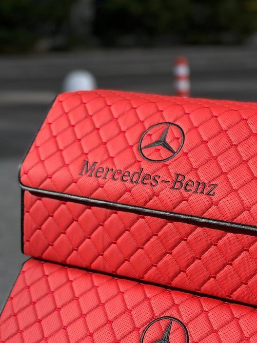 Органайзер з натуральної шкіри з вишивкою Mercedes-Benz Розмір на вибір