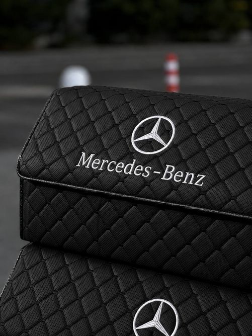 Органайзер з натуральної шкіри з вишивкою Mercedes-Benz Розмір на вибір