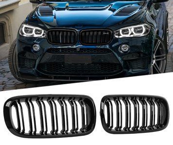 Решітки радіатора BMW X5 F15 X6 F16 ніздрі подвійні глянцеві