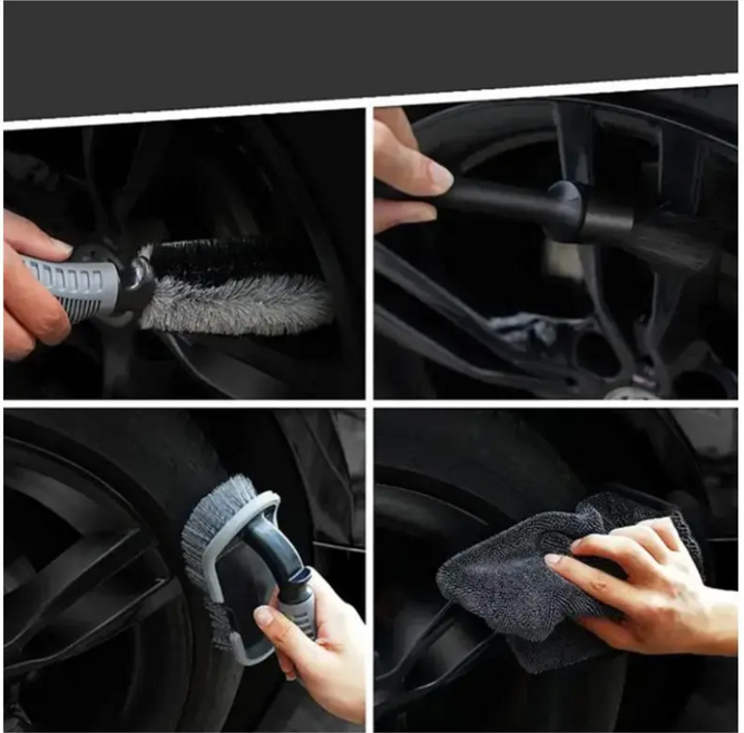 Набір для миття та детейлінгу автомобіля Flex Drive, 9 в 1