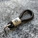 Кожаный брелок с логотипом VOLKSWAGEN цвет Черный