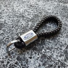 Шкіряний брелок з логотипом FORD колір Чорний