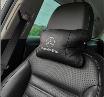 Набір шкіряних подушок MERCEDES з натуральної італійської шкіри + фірмовий брелок у подарунок